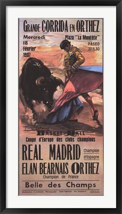 Framed Art Grande Corrida En Orthez Wall Decor 18x24 Artwork