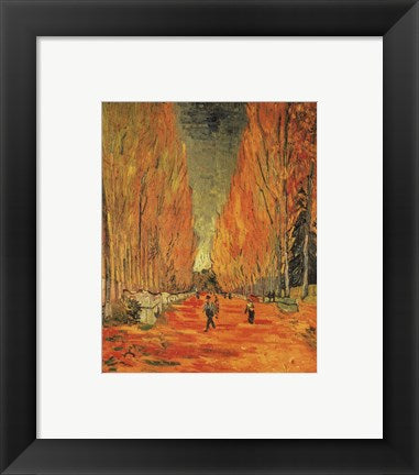 Framed Art Framed Alle des Alleycamps by Vincent Van Gogh Wall Decor18x24 Artwork