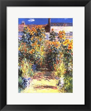 The Artist's Garden at Vetheuil by Claude Monet