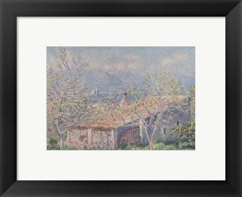 Framed Art Gardener's House at Antibes, 1888 by Claude Monet Wall Decor 18x24 Artwork