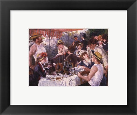Framed Art Luncheon of the Boating Party, c.1881 by Pierre-Auguste Renoir Wall Decor 18x24 Artwork