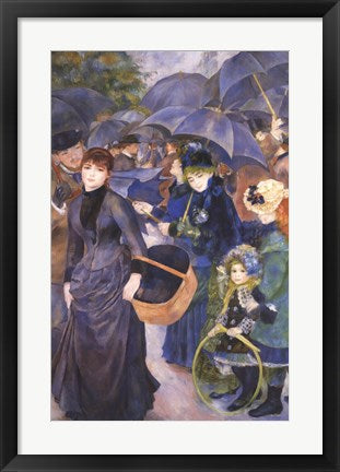 Framed Art The Umbrellas by Pierre-Auguste Renoir Wall Decor 18x24 Artwork