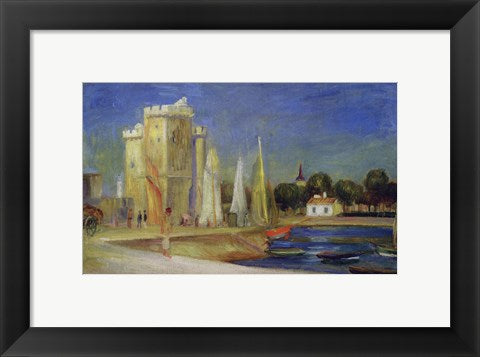 Framed Art Port de la Rochelle by Pierre-Auguste Renoir Wall Decor 18x24 Artwork