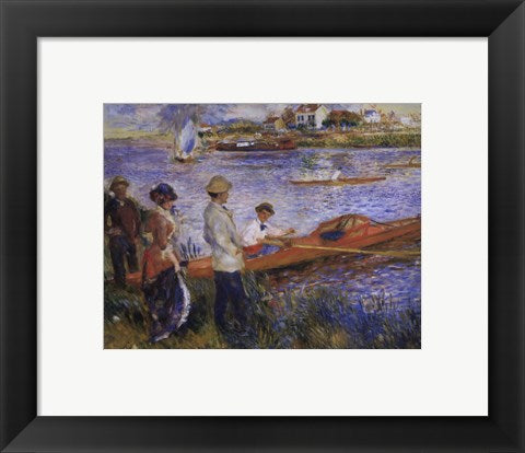 Framed Art Oarsmen at Chatou by Pierre-Auguste Renoir Wall Decor 18x24 Artwork