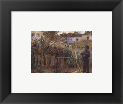 Framed Art Monet Painting in the Garden at Argenteuil, 1873 by Pierre-Auguste Renoir Wall Decor 18x24 Artwork