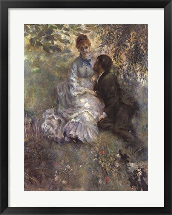 Framed Art Idylle (Lovers) by Pierre-Auguste Renoir Wall Decor 18x24 Artwork
