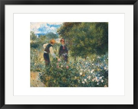 Framed Picking Flowers by Pierre-Auguste Renoir | 24 x 30