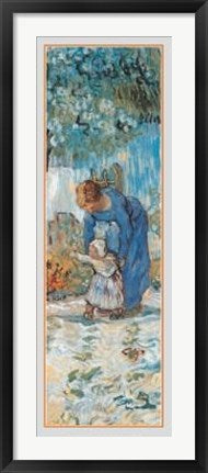 Framed First Steps (Detail) by Vincent van Gogh | 39 3/8 x 13 3/4