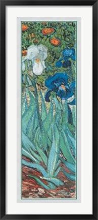 Framed Iris (Detail) by Vincent van Gogh | 39 3/8 x 13 3/4