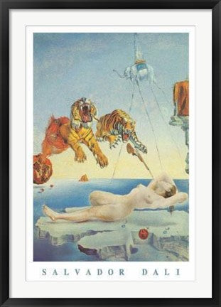 Framed Dream Caused by a Bee Flight by Salvador Dali | 36 x 24