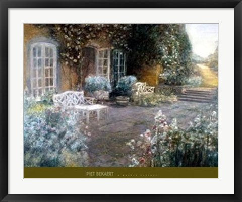 Framed Garden Terrace by Piet Bekaert | 24 x 30