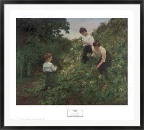 Framed Flower Girls by Herman Seeger | 35 x 44