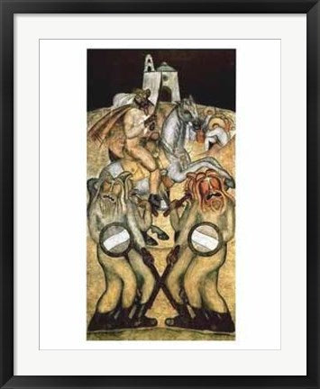 Framed Battle Dance by Diego Rivera | 28 x 22