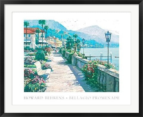 Framed Bellagio Promenade by Howard Behrens | 27 x 35