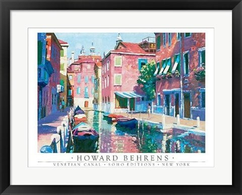Framed Venetian Canal by Howard Behrens | 18 x 24