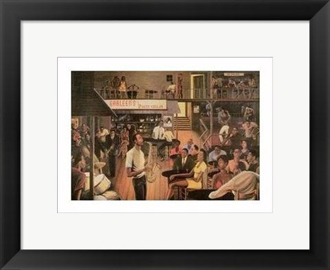 Framed Art Jazz from the Cellar (mini) by Ernest Watson | 10 1/8 x 13 5/8 Art ...