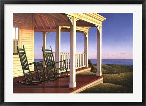 Framed Twilight on the Veranda by Daniel Pollera | 25 x 37