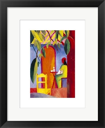Framed Turkish Cafe by August Macke | 15 3/4 x 11 3/4