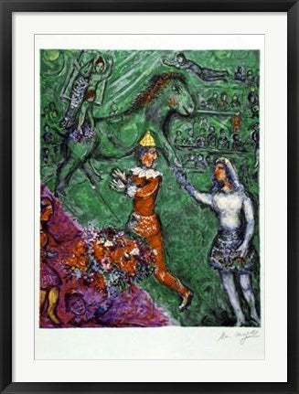 Framed Le Cirque Vert by Marc Chagall | 34 x 24 1/8