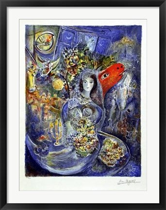 Framed Bella by Marc Chagall | 35 1/8 x 24 3/8