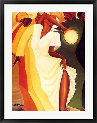 Framed Solo Tambourine by Bernard Hoyes | 28 x 22