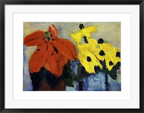 Framed Rudbeckias by Klaus Fussmann | 23 1/2 x 32 1/2