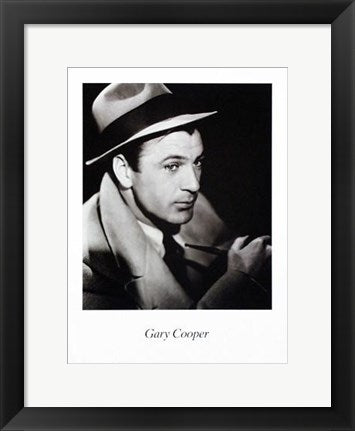 Framed Art Gary Cooper by Kobal Collection | 15 3/4 x 11 3/4