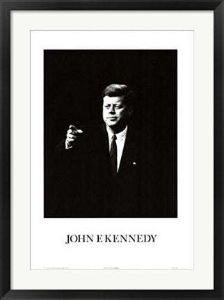 Framed John F. Kennedy 27 1/2 x 19 3/4