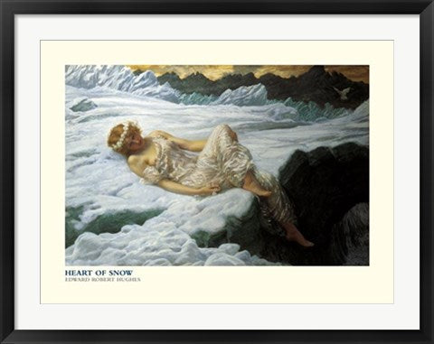 Framed Heart of Snow by Edward Robert Hughes | 23 1/2 x 31 1/2