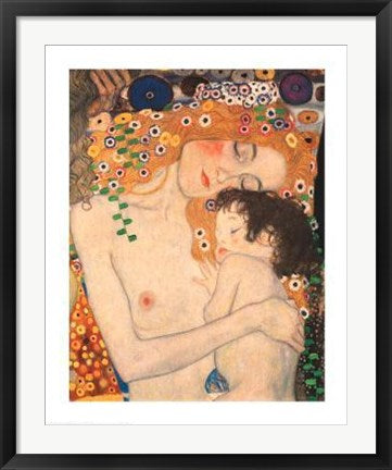 Framed The Three Ages (Detail) by Gustav Klimt | 30 x 24