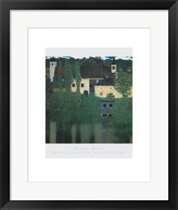 Framed Art Unterach Manor on the Attersee Lake by Gustav Klimt