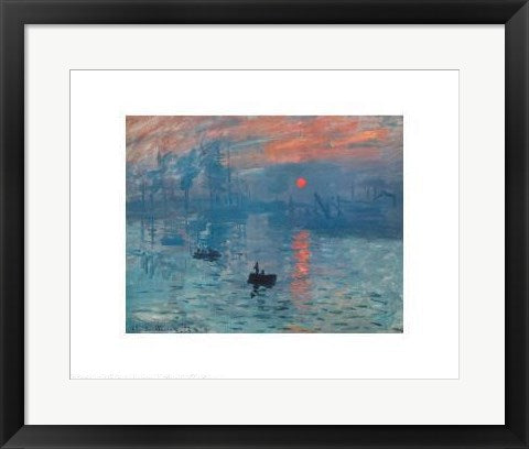 Framed Art Impression, Sunrise (Blue) by Claude Monet | 16 x 20
