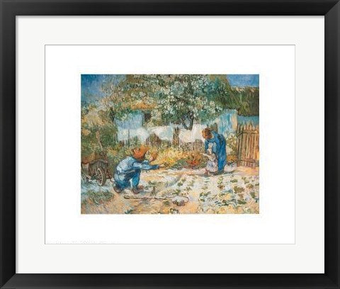 Framed Art First Steps by Vincent van Gogh | 16 x 20