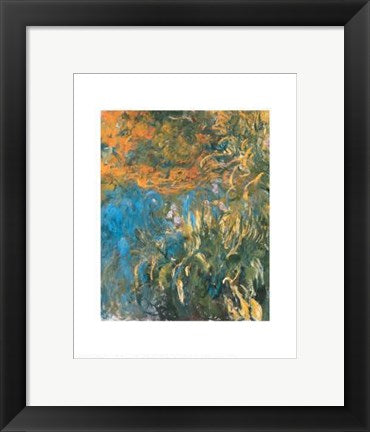 Framed Art Iris, 1914-1917 by Claude Monet | 14 x 11
