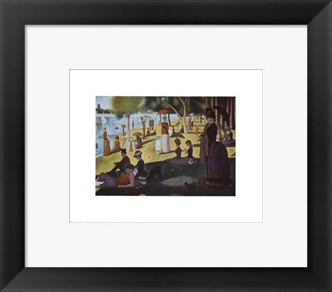 Framed Art Sunday Afternoon on the Island of La Grande Jatte by Georges Seurat