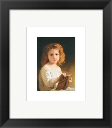 Framed Art The Story Book by William-Adolphe Bouguereau | 10 x 8