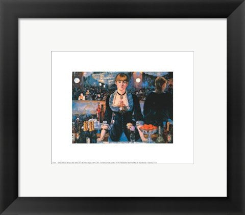 Framed Art Bar at the Follies Bergere by Edouard Manet | 8 x 10