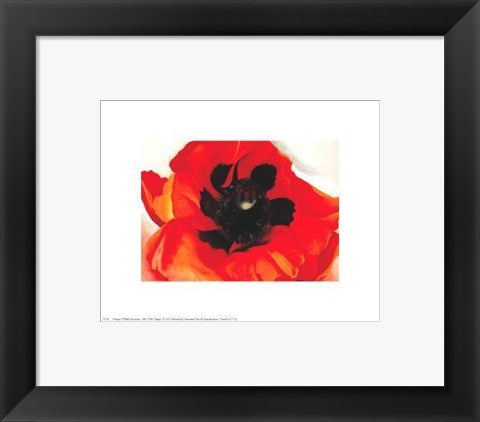 Framed Art Poppy by Georgia O'Keeffe | 8 x 10