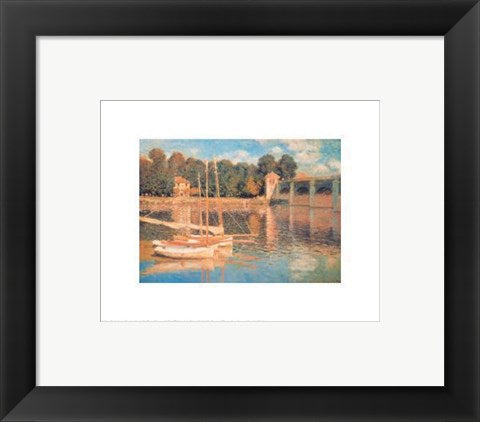 Framed Art Il Pont d'Argenteuil by Claude Monet | 8 x 10