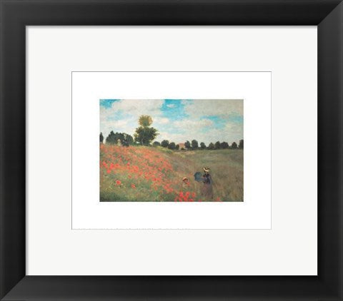 Framed Art Les Coquelicots by Claude Monet | 8 x 10