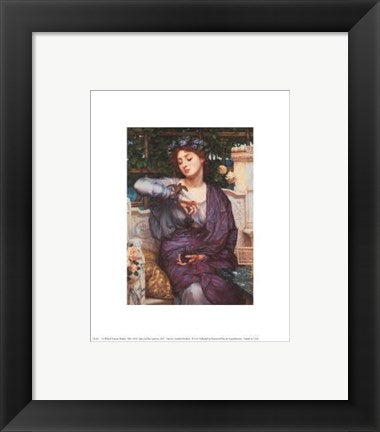 Framed Art Libra and Her Sparrow, 1907 by Edward John Poynter | 10 x 8