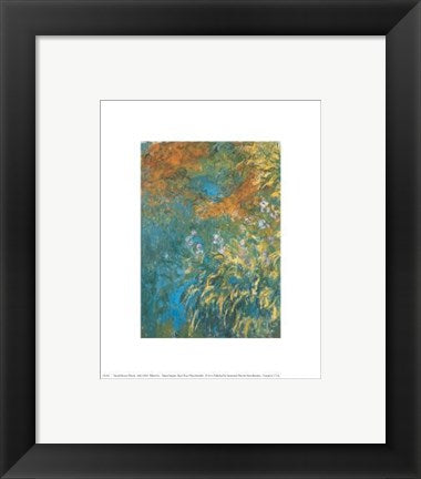 Framed Art Yellow Iris by Claude Monet | 10 x 8