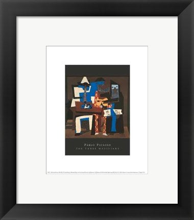 Framed Art The Three Musicians by Pablo Picasso | 10 x 8