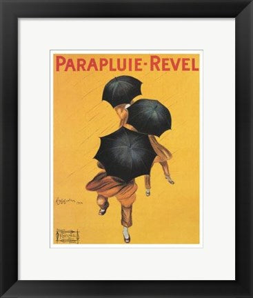 Framed Parapluie-Revel, 1922 by Leonetto Cappiello | 14 x 11