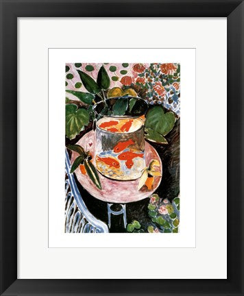 Framed Art Goldfish by Henri Matisse | 14 x 11