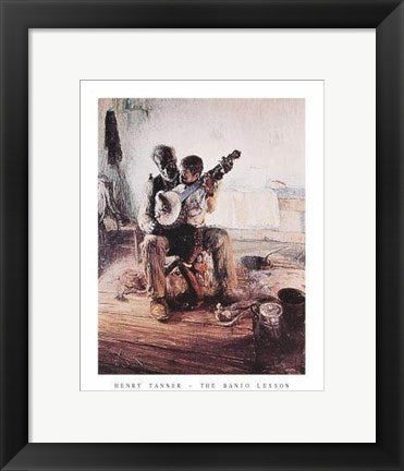 Framed Art The Banjo Lesson by Henry Tanner | 14 x 11