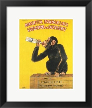 Framed Art Anisetta Evangelisti Liquore da Dessert by Carlo Biscaretti
