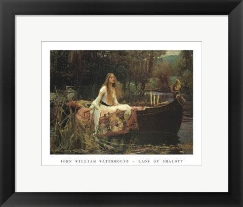 Framed Art The Lady of Shalott by John William Waterhouse | 11 x 14