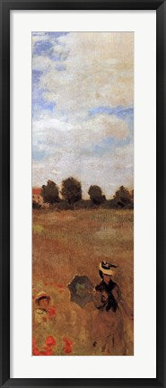 Framed Art Poppies (Detail) by Claude Monet Wall Decor 18x24 Artwork