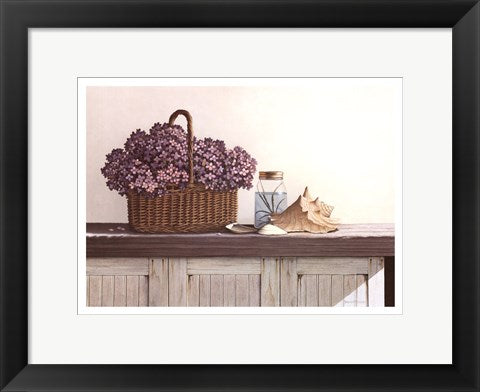 Framed Art Still Life with Flowers by Daniel Pollera | 11 x 15